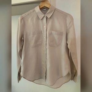 James Perse Light Grey Linen Long Sleeves Shirt